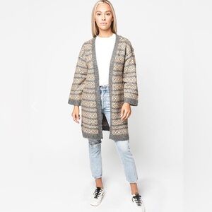 BB Dakota Women’s To Be Fair-Isle Cardigan, Large